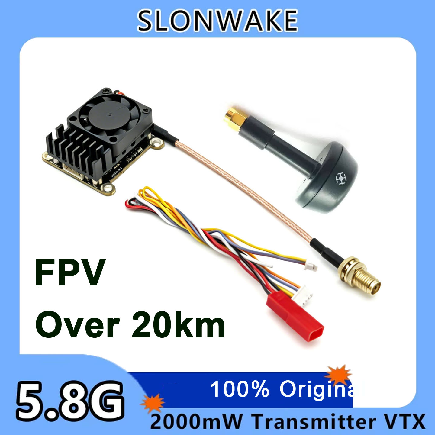 Drone Receiver - New upgrade 5.8Ghz 2W adjustable FPV