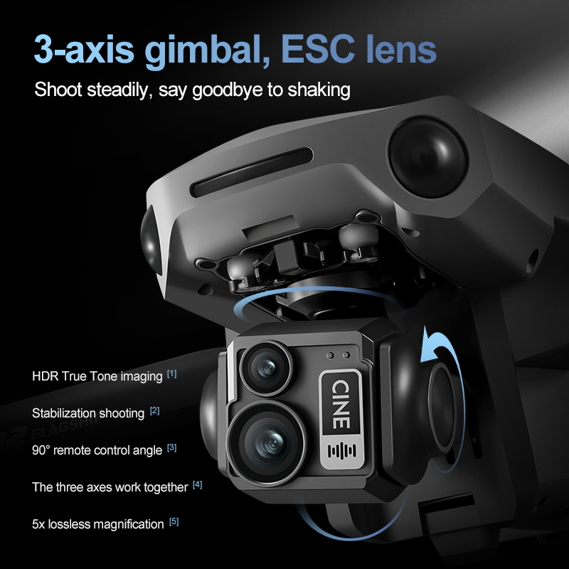 8K 3 Axis Gimbal Brushless 7.2 - Drone Gimbal 评论和价格