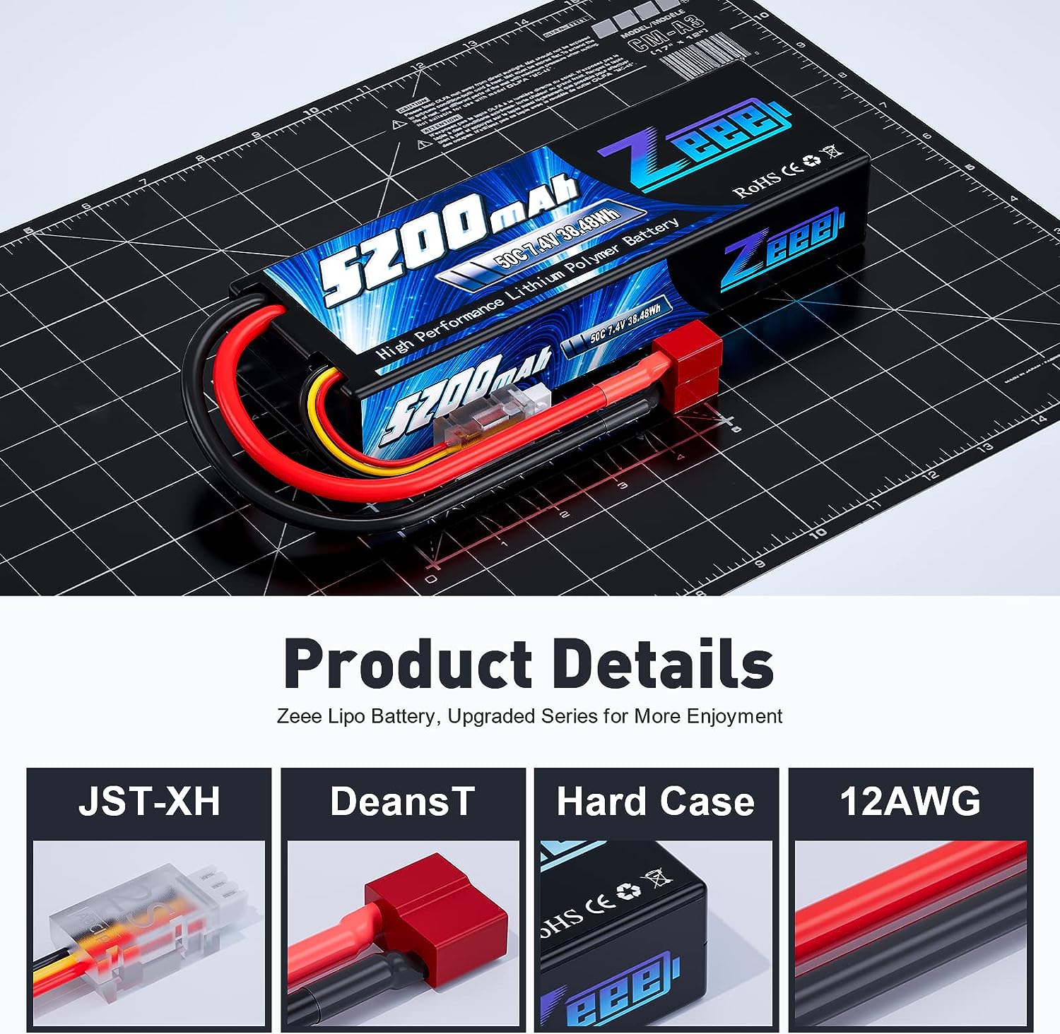 Zeee 5200mAh 2S RC Lipo Batter - Drone Power Distribution Board 评论和价格