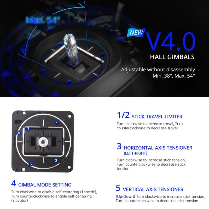 RadioMaster TX16S MKII V4.0 16 - Drone Gimbal 评论和价格