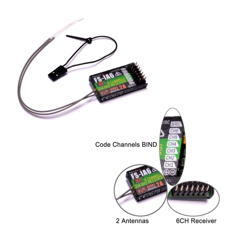 Flysky FS-IA6 Receiver 6CH Dua - Drone Antenna 评论和价格