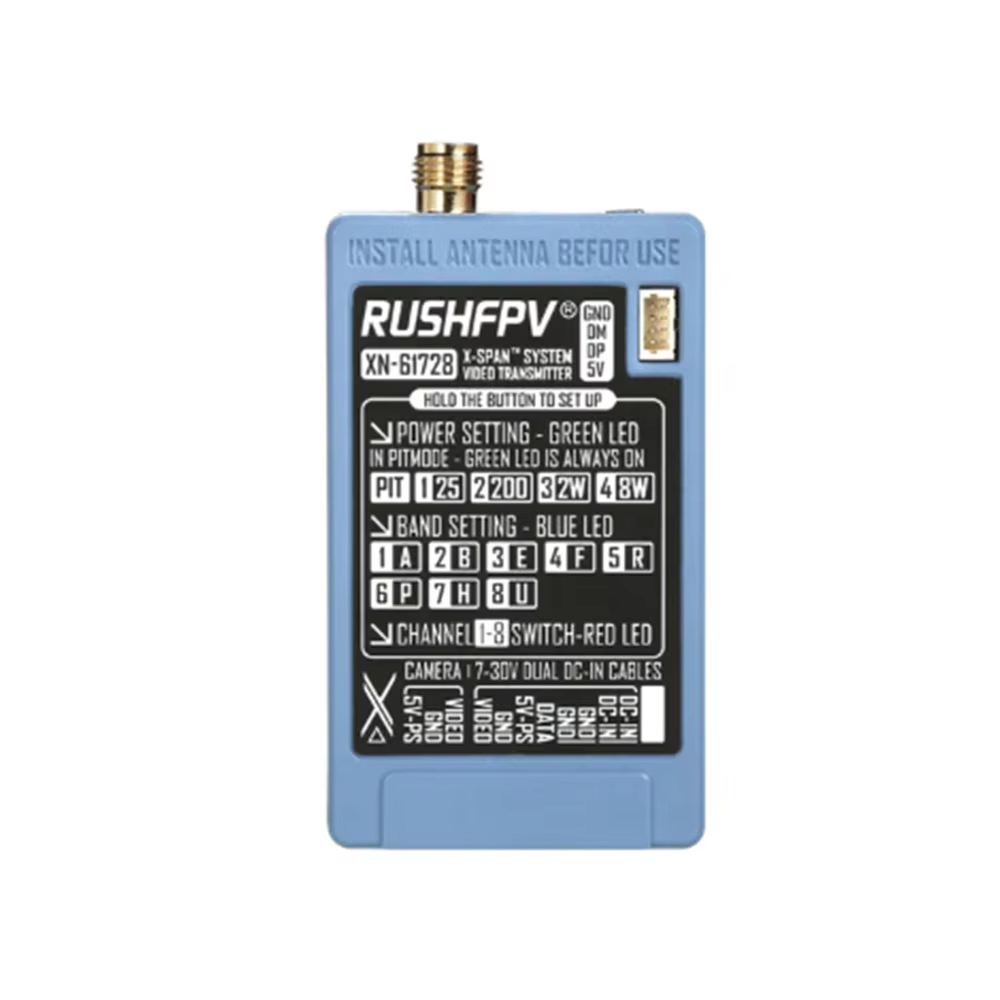 RUSHFPV 6.1‑7.2G 8W X61728 VTX - Drone Antenna 评论和价格