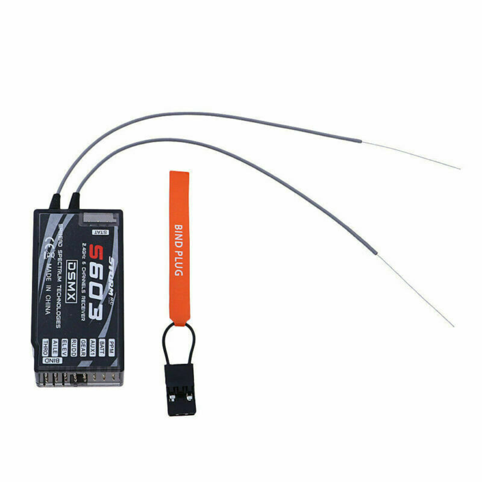 6CH 2.4GHz PPM S603 Receiver w - Drone Antenna 评论和价格