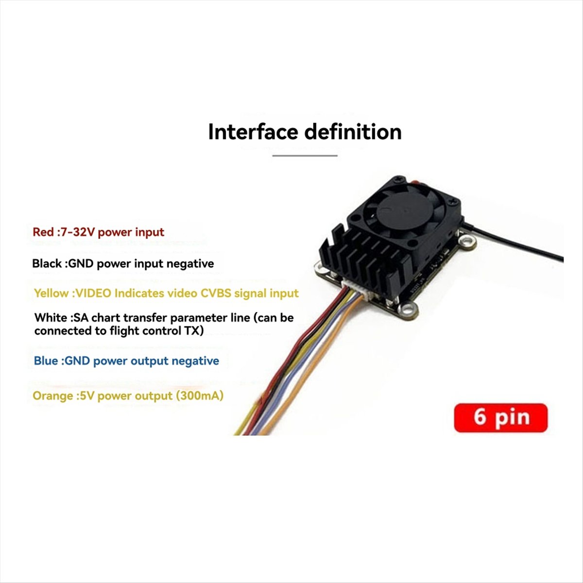 5.8G 2W VTX 2000mW FPV Video T - Drone Transmitter 评论和价格