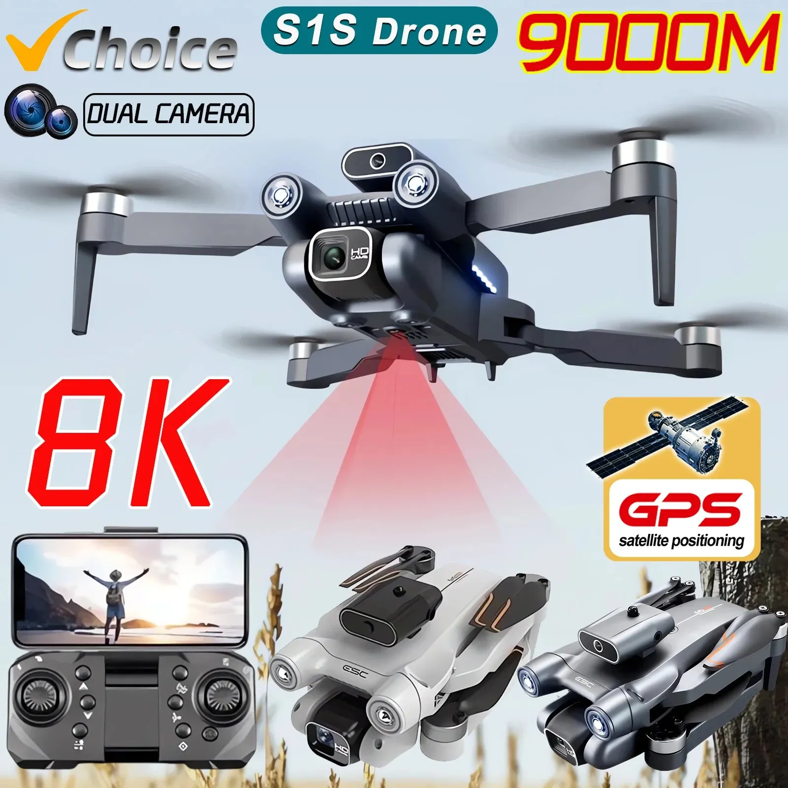 New S1S 5G GPS Drone Camera 8K - Drone Gps Module 评论和价格