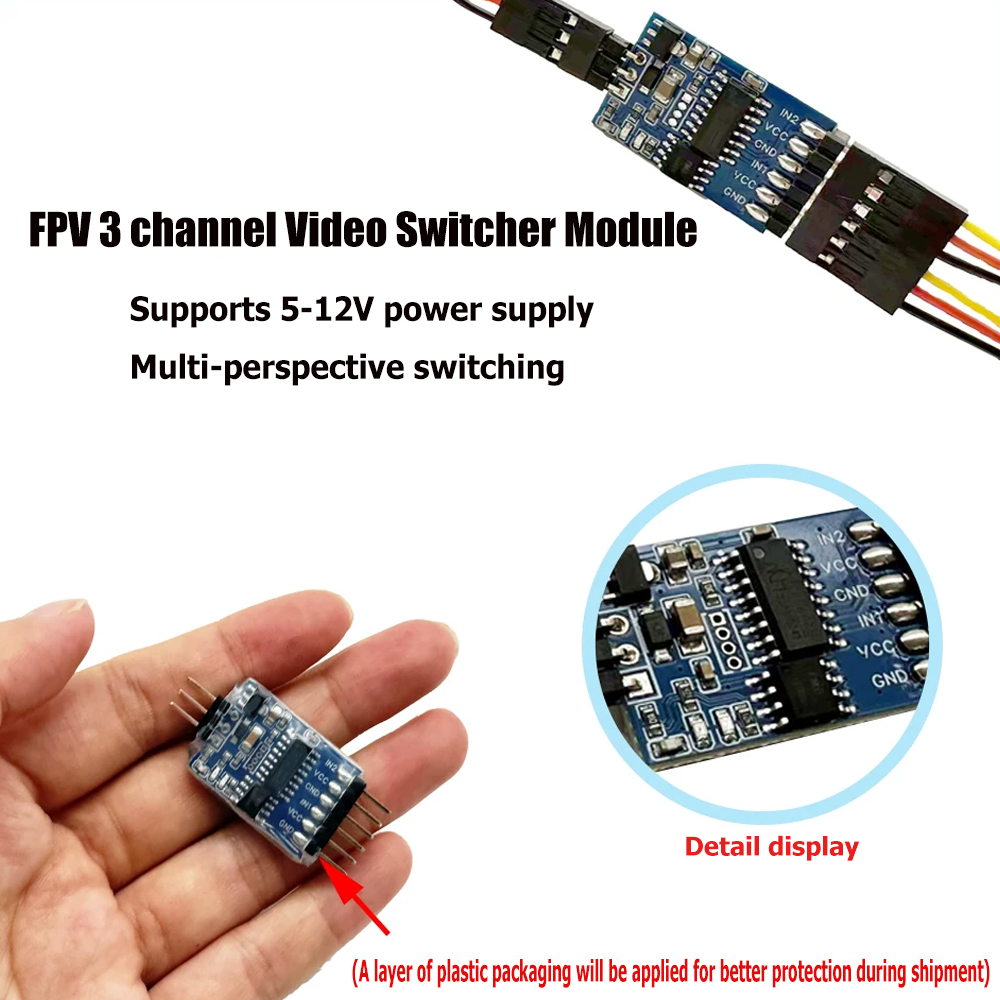 5.8G 3 Channel Video Switcher  - Drone Receiver 评论和价格