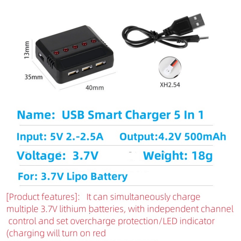 Syma X5HW X5HC X5C X5SW 3.7V 5 - Drone Charger 评论和价格