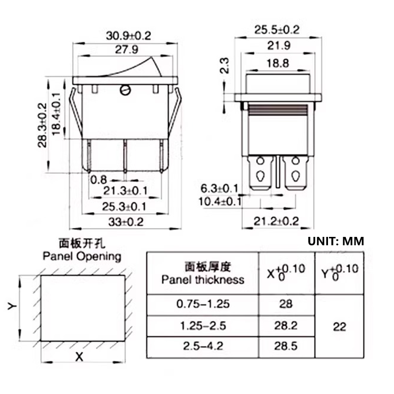 KCD4 Rocker Switch ON OFF With - Drone Buzzer 评论和价格