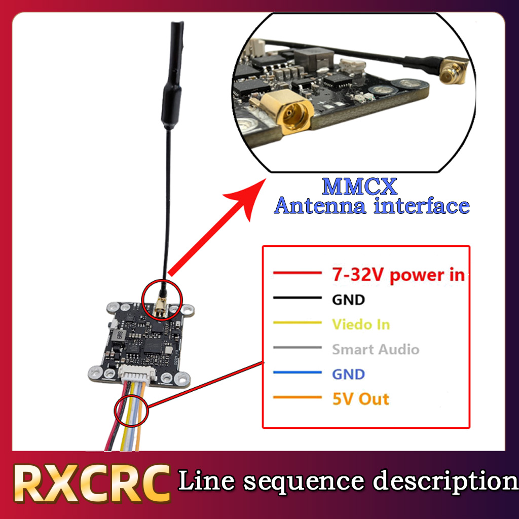 RXCRC 5.8G Module 48CH 1.6W VT - Drone Receiver 评论和价格