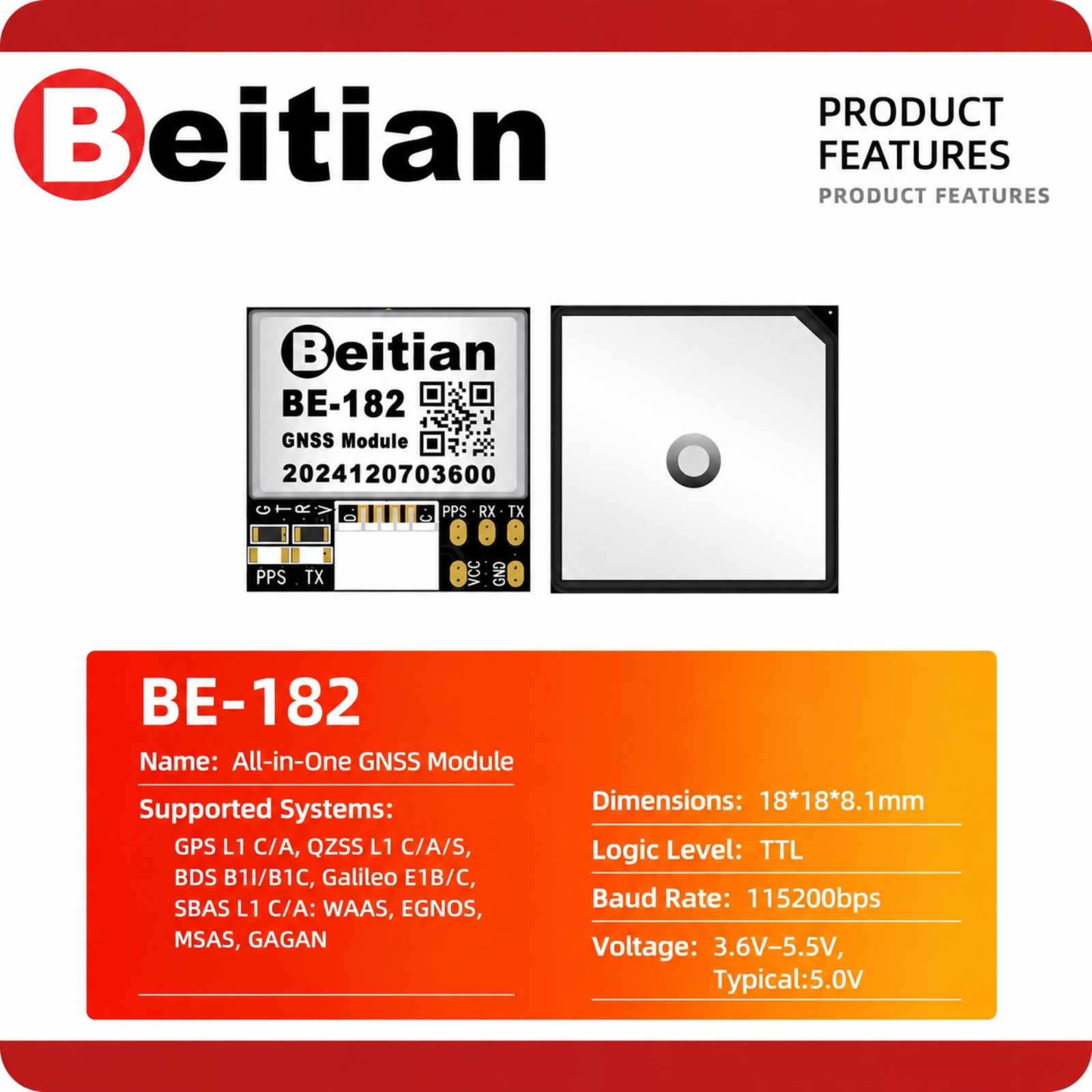 Beitian M10 Triple Mode GNSS C - Drone Compass 评论和价格