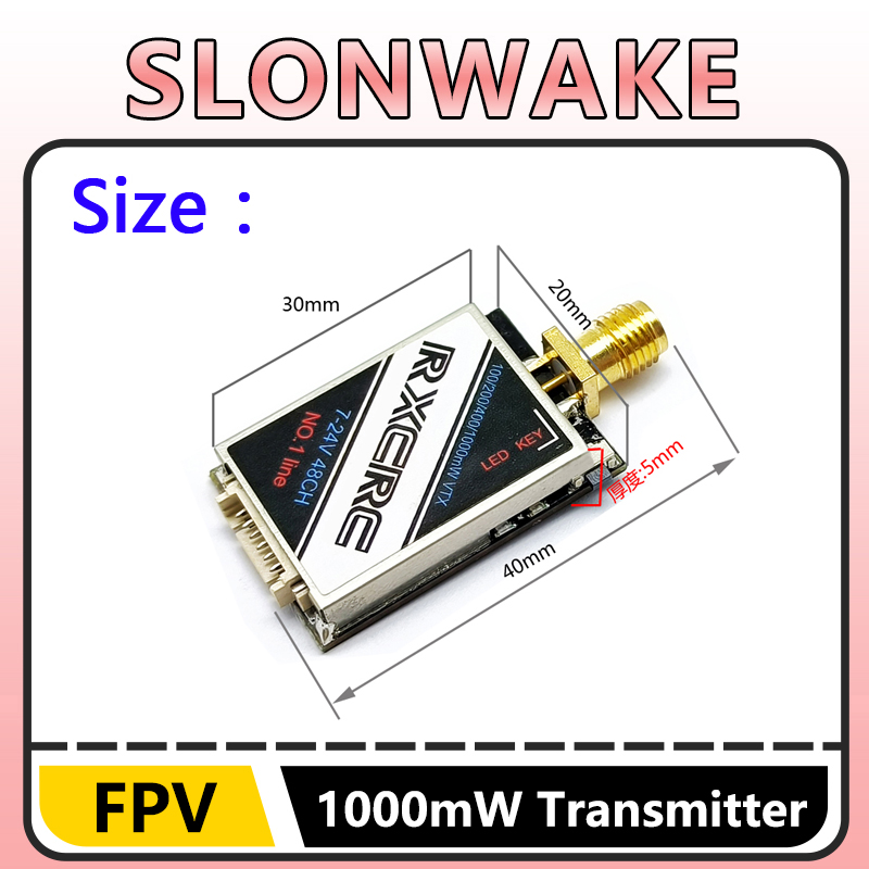 SLONWAKE  5.8G 48CH 1W VTX 100 - Drone Frame 评论和价格