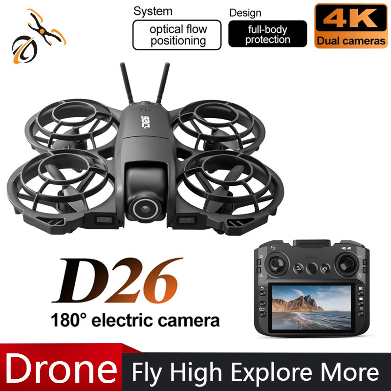 D26 Drone 4K Aerial HD 180° Ca - Drone Gimbal 评论和价格