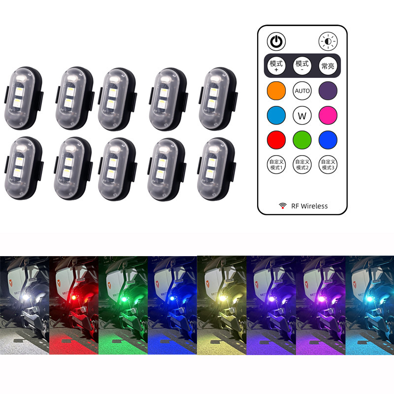 10x 4x 8Colors Wireless LED Dr - Drone Led Light 评论和价格