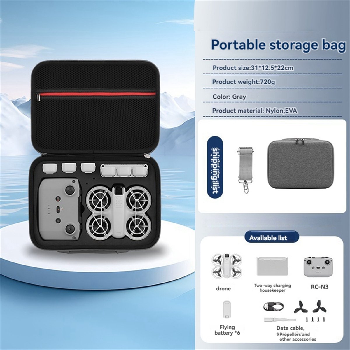 A43M Carrying Storage Bag for  - Drone Battery Strap 评论和价格