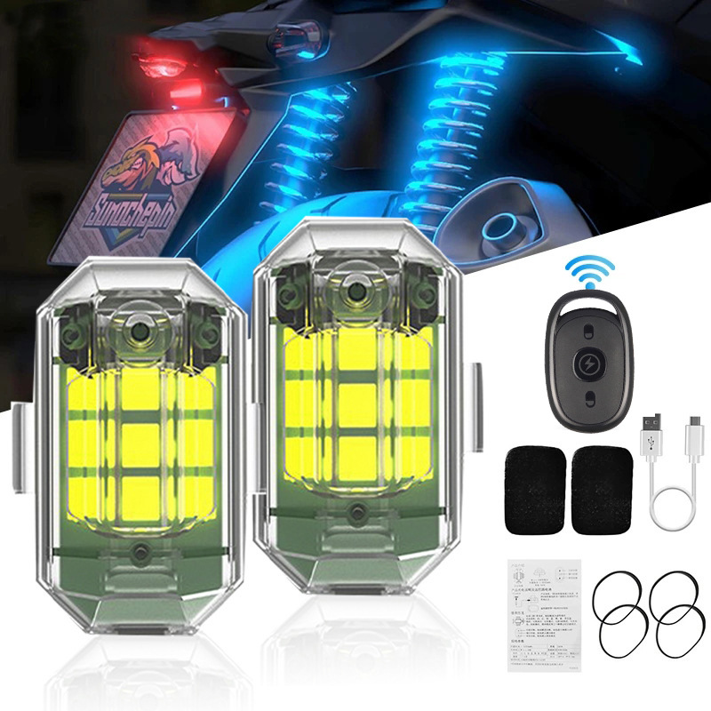 1/2/4Pc Remote Motorcycle Ligh - Drone Led Light 评论和价格
