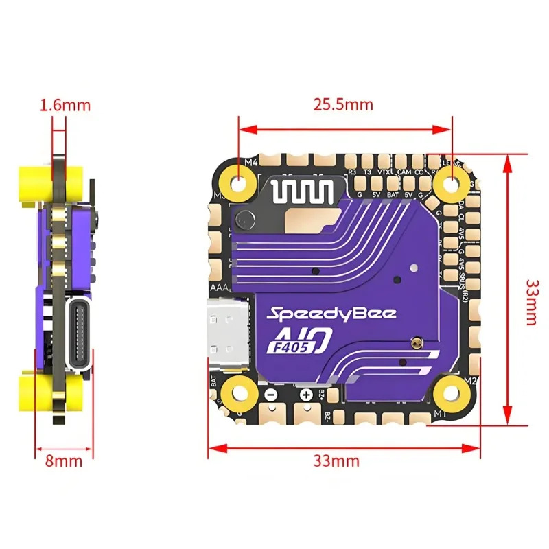 SpeedyBee F405 AIO Flight Cont - Drone Esc 评论和价格