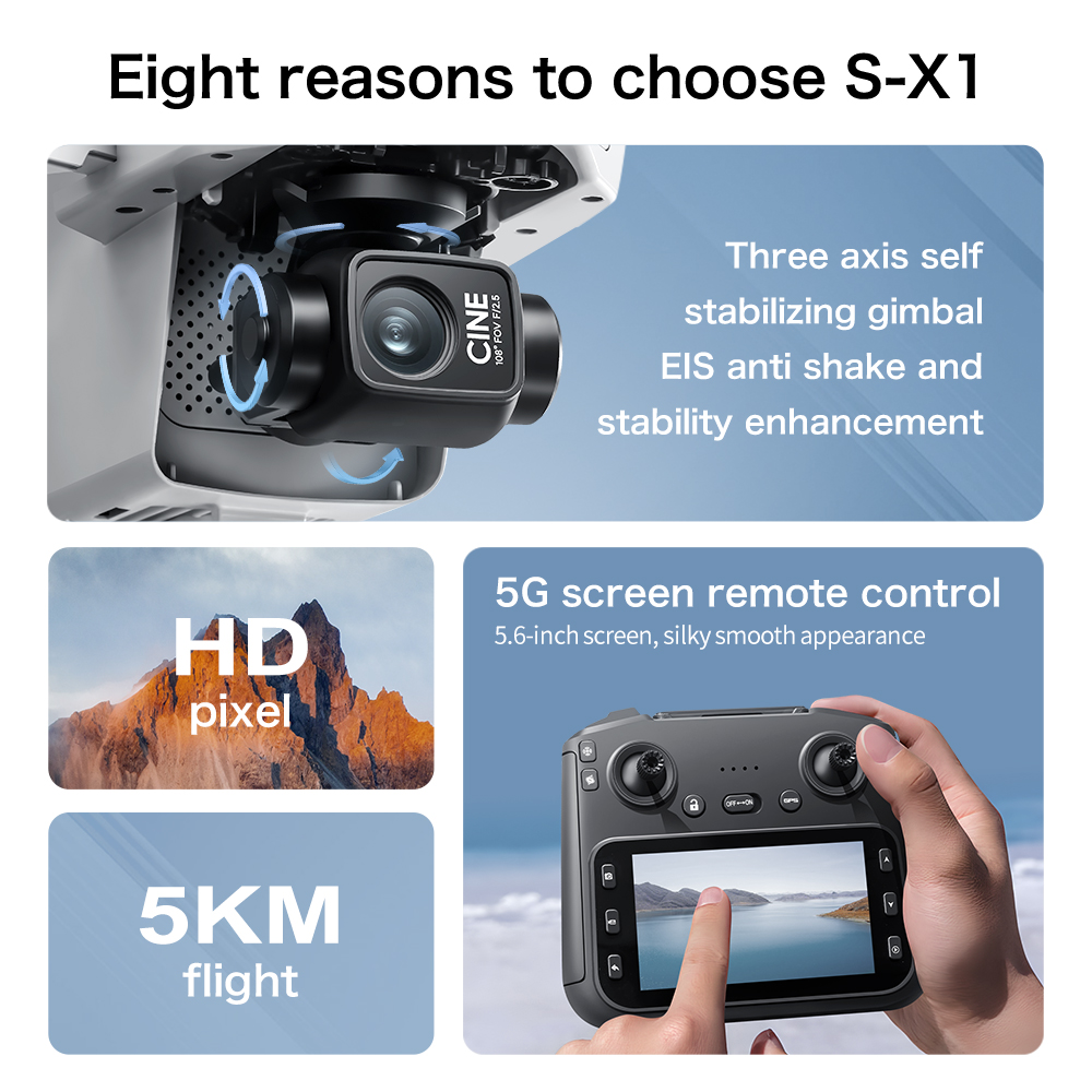 Lenovo S-X1 MAX GPS Drone 3-Ax - Drone Gps Mount 评论和价格