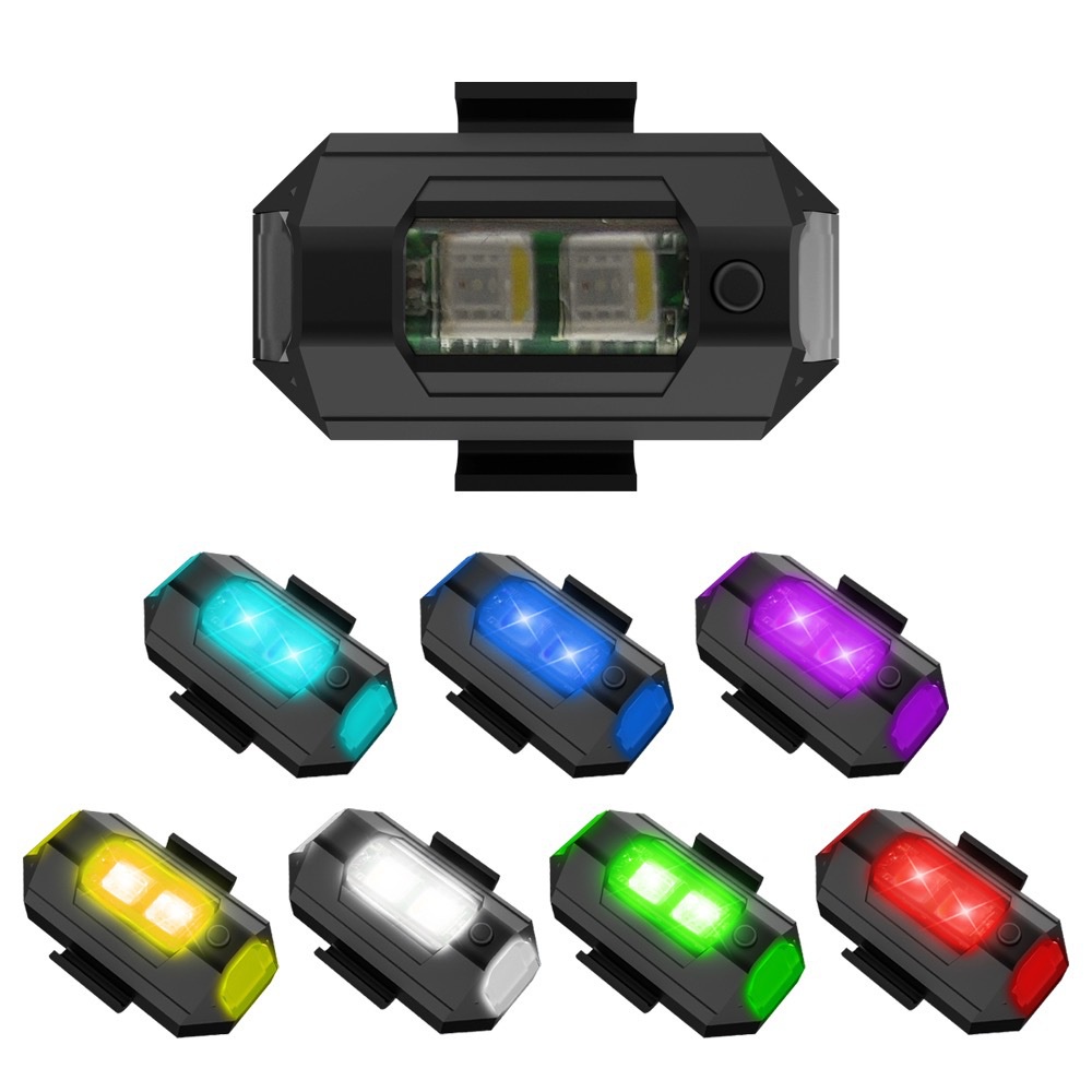 1PC 7 Color Mini USB Charging  - Drone Led Light 评论和价格