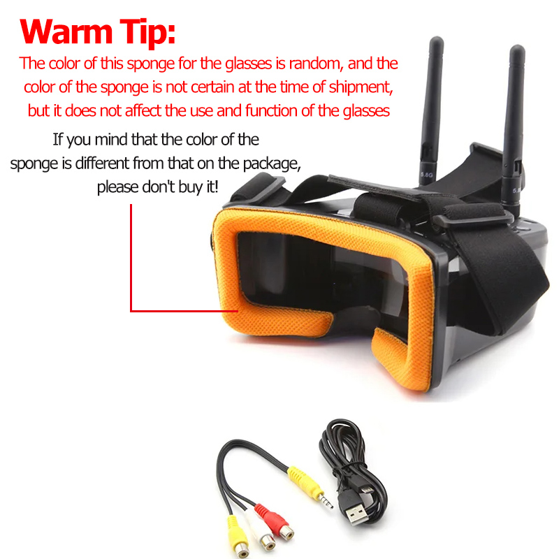VR009 FPV Video Goggles 3Inch  - Drone Antenna 评论和价格
